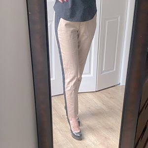 Ann Tayler tan and black pants size 4
